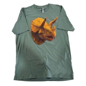Next Level Apparel Mens Tee Shirt, Dinosaur, Size XL, Green